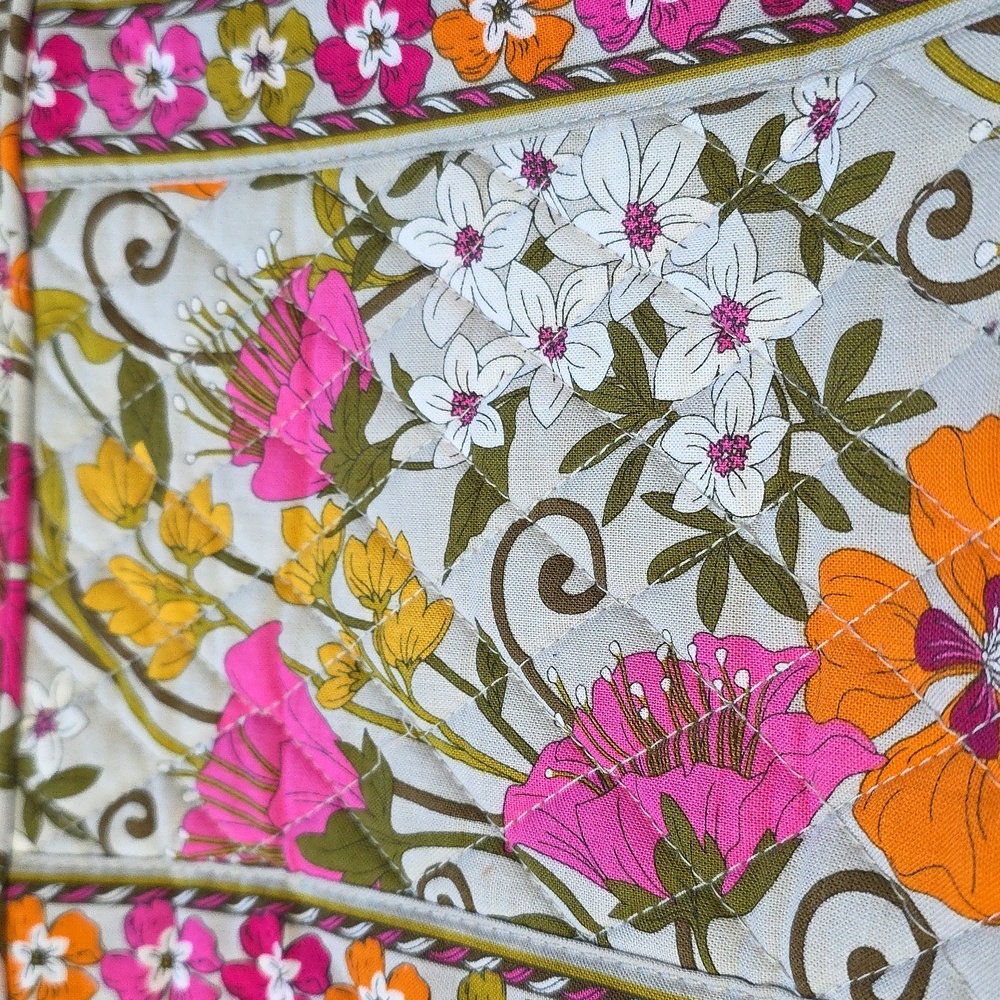 Vera Bradley Large Purse & Wallet "Tea Garden" Pink Floral - Picture 8 of 8